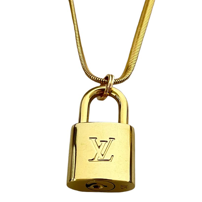 Louis Vuitton Gold Lock Necklace 