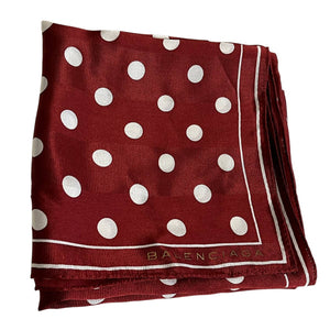 Blalenciaga Polka Dot Silk Scarf