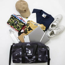 Load image into Gallery viewer, Bape Color Camo Black Travel Bag