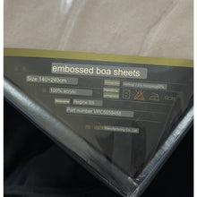 Load image into Gallery viewer, Celine Paris Embossed Boa Sheet/Blanket