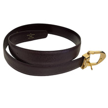 Load image into Gallery viewer, Louis Vuitton Gold Buckle Leather Belt
