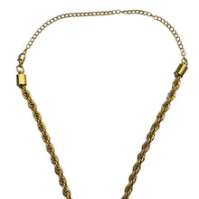 Load image into Gallery viewer, Louis Vuitton Gold Padlock Necklace - Rope Chain