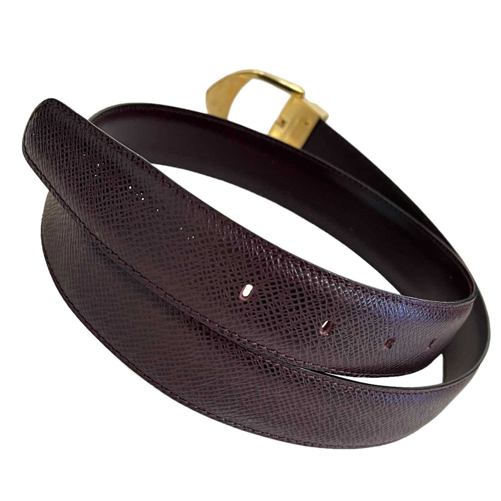 louis vuitton black belt gold buckle