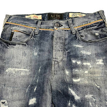 Load image into Gallery viewer, Armani Jeans Distressed Selvedge Denim