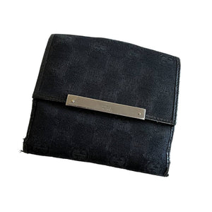 Gucci Monogram Bifold Wallet Black