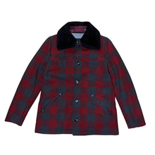 Load image into Gallery viewer, APC Wool Check Shearling Jacket