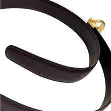 Load image into Gallery viewer, Louis Vuitton Gold Buckle Leather Belt