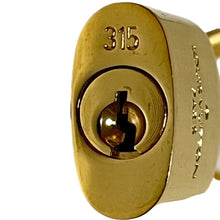 Load image into Gallery viewer, Louis Vuitton Gold Lock Necklace - Snake Chain