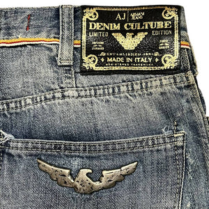 Armani Jeans Distressed Selvedge Denim