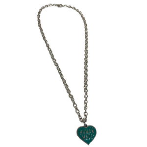 Human Made Heart Necklace - Green