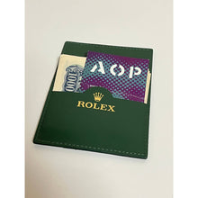 Load image into Gallery viewer, Rolex Leather Cardholder Green
