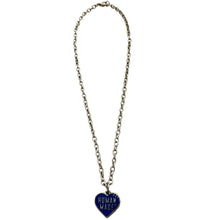 Load image into Gallery viewer, Human Made Heart Necklace - Blue