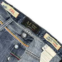 Load image into Gallery viewer, Armani Jeans Distressed Selvedge Denim
