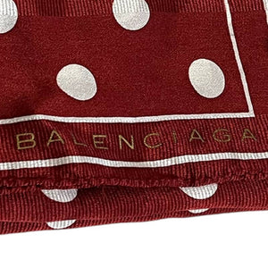 Blalenciaga Polka Dot Silk Scarf