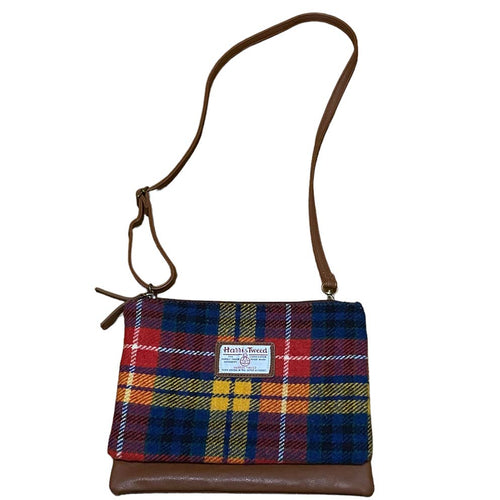 Harris Tweed Double Pocket Shoulder Bag