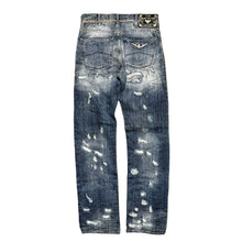 Load image into Gallery viewer, Armani Jeans Distressed Selvedge Denim