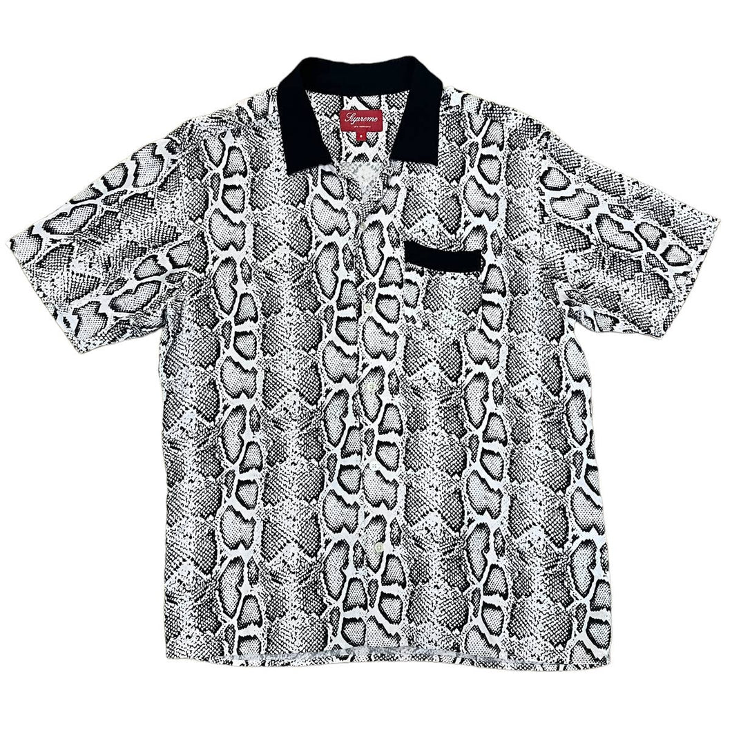 Supreme SS12 Snakeskin Rayon Button Up Shirt