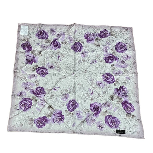 Lanvin Floral Bandana White/Purple