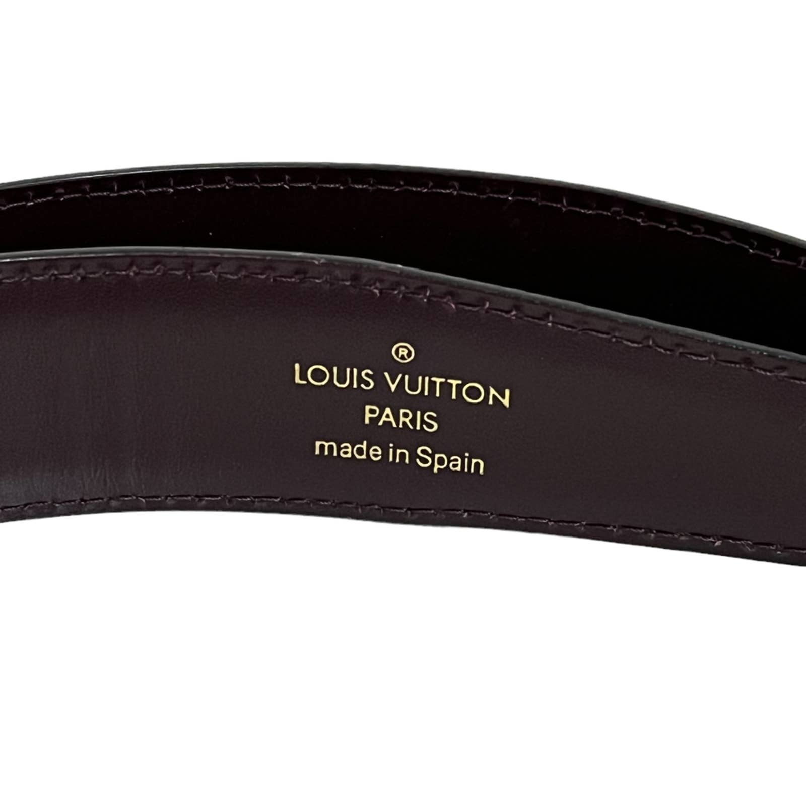 LOUIS VUITTON Monogram Ceinture Belt Gold Buckle 85 34 219448